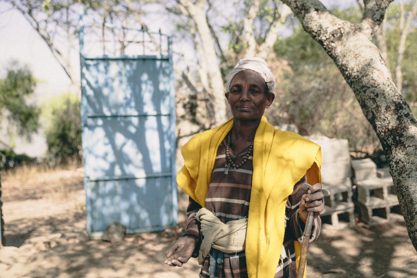 A female, ethiopic priest. ✝ The people is split almost 50/50 between Christianity and Islam.